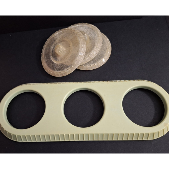 Vintage Tommee Tippee Nursery Set For Cotton Swabs Nipples Pink w/ Tray - Picture 5 of 5